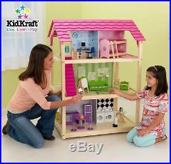 Kidkraft So Chic Dollhouse, Wooden Dollhouse for Barbie Sized Dolls Brand new