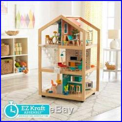 Kidkraft So Stylish Mansion Dollhouse with EZ Kraft Assembly Wooden Dollhouse