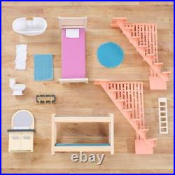 Kidkraft so Stylish Tall Mansion Dollhouse Boho Naturals Wooden Play Doll House Kidkraft so Stylish Tall Mansion Dollhouse Boho Naturals Wooden Play Doll House