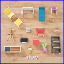 Kidkraft so Stylish Tall Mansion Dollhouse Boho Naturals Wooden Play Doll House Kidkraft so Stylish Tall Mansion Dollhouse Boho Naturals Wooden Play Doll House