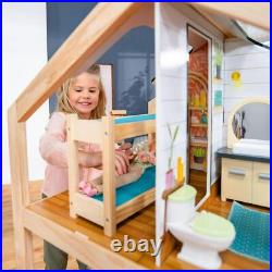 Kidkraft so Stylish Tall Mansion Dollhouse Boho Naturals Wooden Play Doll House Kidkraft so Stylish Tall Mansion Dollhouse Boho Naturals Wooden Play Doll House