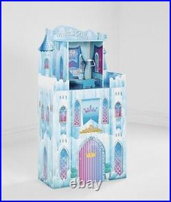 Kids Girls Wooden Princess Dolls House Castle Furniture Accessories Included