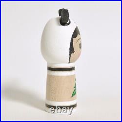 Kokeshi x4 YAMAYA REI Frog Cow Panda White Bear 100mm 4.1 sign hand made craft