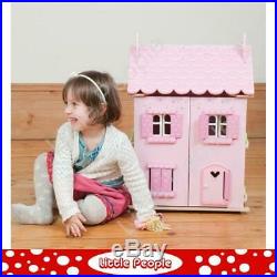 LE TOY VAN Pink Wooden Doll LE TOY VAN pink doll house My First Dream House