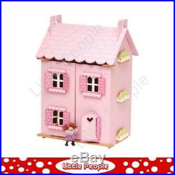 LE TOY VAN Pink Wooden Doll LE TOY VAN pink doll house My First Dream House