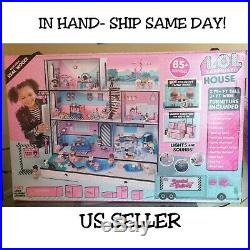 LOL Surprise Doll House 85+ Surprises Wooden Multi Story withNEW FAMILY (IN HAND)