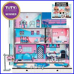 LOL Surprise Doll House 85+ Surprises Wooden Multi Story withNEW FAMILY (IN HAND)