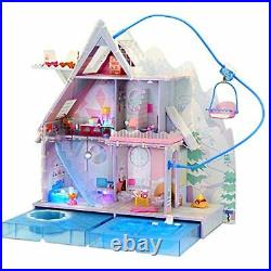 LOL Surprise OMG Winter Chill Cabin Wooden Doll House with 95+ Surprises, Hot