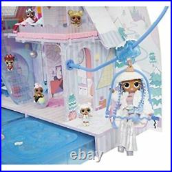 LOL Surprise OMG Winter Chill Cabin Wooden Doll House with 95+ Surprises, Hot
