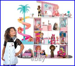 L. O. L. Surprise Fashion House wooden dollhouse playset 4-storey 85+ surprises