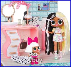 L. O. L. Surprise Fashion House wooden dollhouse playset 4-storey 85+ surprises