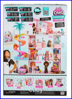 L. O. L. Surprise Fashion House wooden dollhouse playset 4-storey 85+ surprises