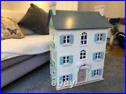 Large 4 Story Wooden Doll House Includes Furnishings & Dolls by Le Toy Van