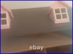 Large Solid Wooden Dolls House with Some Furniture and Dolls