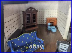 Large Vintage Wooden Georgian Dolls House Scratch Built Furnished J86 Large Vintage Wooden Georgian Dolls House Scratch Built Furnished J86