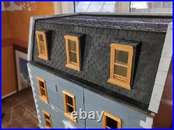 Large Vintage Wooden Georgian Dolls House Scratch Built Furnished J86 Large Vintage Wooden Georgian Dolls House Scratch Built Furnished J86