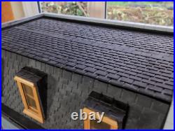 Large Vintage Wooden Georgian Dolls House Scratch Built Furnished J86 Large Vintage Wooden Georgian Dolls House Scratch Built Furnished J86