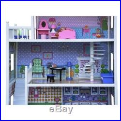 Large Wooden Doll House Julia + 18 pieces of furniture