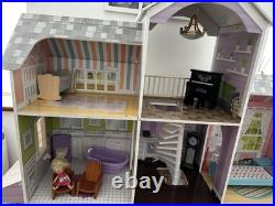 Large Wooden Doll House Mansion Very Good Condition