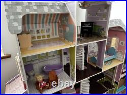 Large Wooden Doll House Mansion Very Good Condition