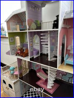 Large Wooden Doll House Mansion Very Good Condition