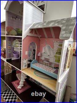 Large Wooden Doll House Mansion Very Good Condition