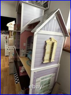 Large Wooden Doll House Mansion Very Good Condition