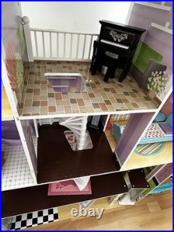 Large Wooden Doll House Mansion Very Good Condition