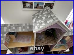 Large Wooden Doll House Mansion Very Good Condition