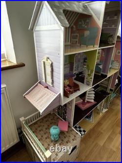 Large Wooden Doll House Mansion Very Good Condition
