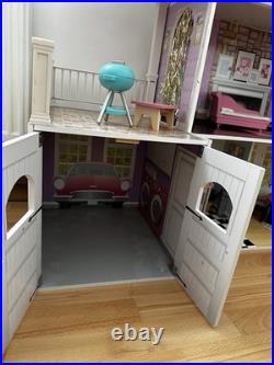 Large Wooden Doll House Mansion Very Good Condition