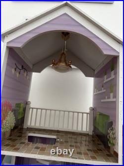 Large Wooden Doll House Mansion Very Good Condition