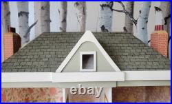 Large Wooden Doll's House Vintage Victorian Style 112th Scale 3-Floor Decorated