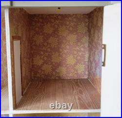 Large Wooden Doll's House Vintage Victorian Style 112th Scale 3-Floor Decorated