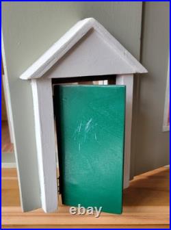 Large Wooden Doll's House Vintage Victorian Style 112th Scale 3-Floor Decorated