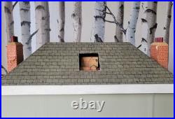 Large Wooden Doll's House Vintage Victorian Style 112th Scale 3-Floor Decorated