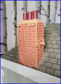 Large Wooden Doll's House Vintage Victorian Style 112th Scale 3-Floor Decorated