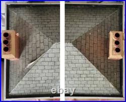 Large Wooden Doll's House Vintage Victorian Style 112th Scale 3-Floor Decorated