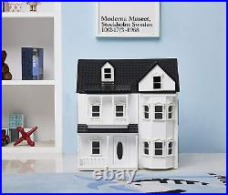 Large Wooden Dolls House Victorian Cottage Play House Kids Pretend Toy Xmas Gift