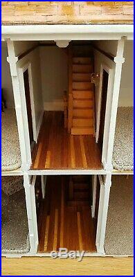 Large Wooden Dolls House With All Furniture and Carpets as in photos here