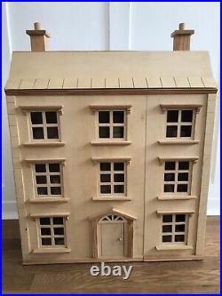 Large Wooden Dolls House With Furniture