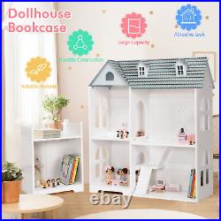 Large Wooden Dolls House with Furniture and Accessories