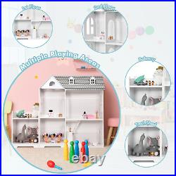 Large Wooden Dolls House with Furniture and Accessories