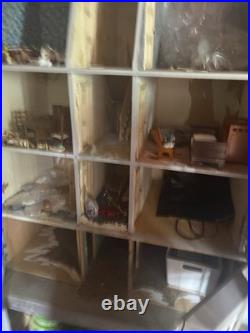 Large Wooden Vintage Style Dolls House With Furniture