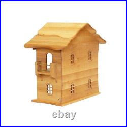 Large dollhouse made of alder wood