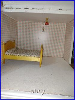 Large hand made wooden dolls house 1.12 scale fully refurbished with electrics