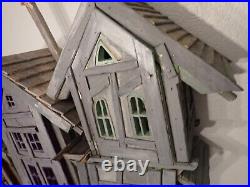 Large one off unique wooden spooky dolls house