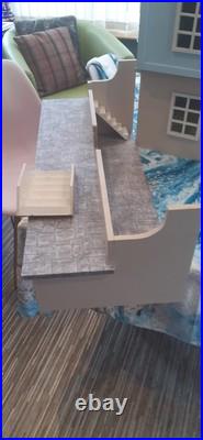 Large wooden Doll's House Georgian 5 Storey Basement Attic 110 cm 47 cm 37cm Large wooden Doll's House Georgian 5 Storey Basement Attic 110 cm 47 cm 37cm
