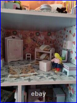 Large wooden dolls house furniture