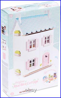 Le Toy Van DOLLHOUSES BLUE BIRD COTTAGE INC FURNITURE Wooden Dolls House BN